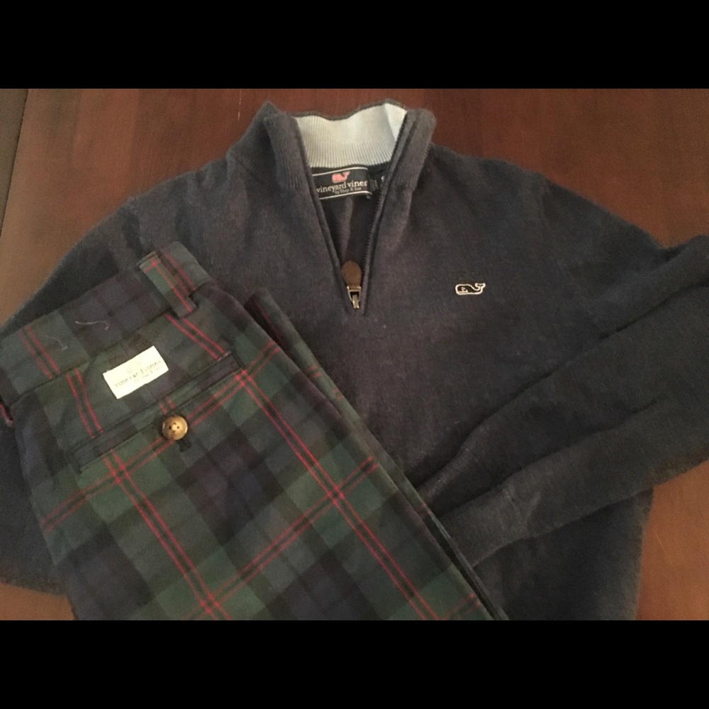 Vineyard vines boys quarter zip sweater
